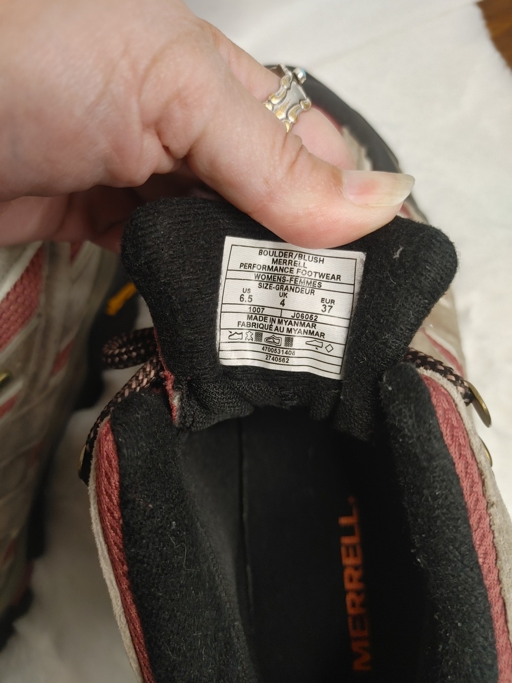 Merrell Boulder Blush Moab 2 Mid Waterproof Hiking Trail Shoes 6.5 - Picture 9 of 9